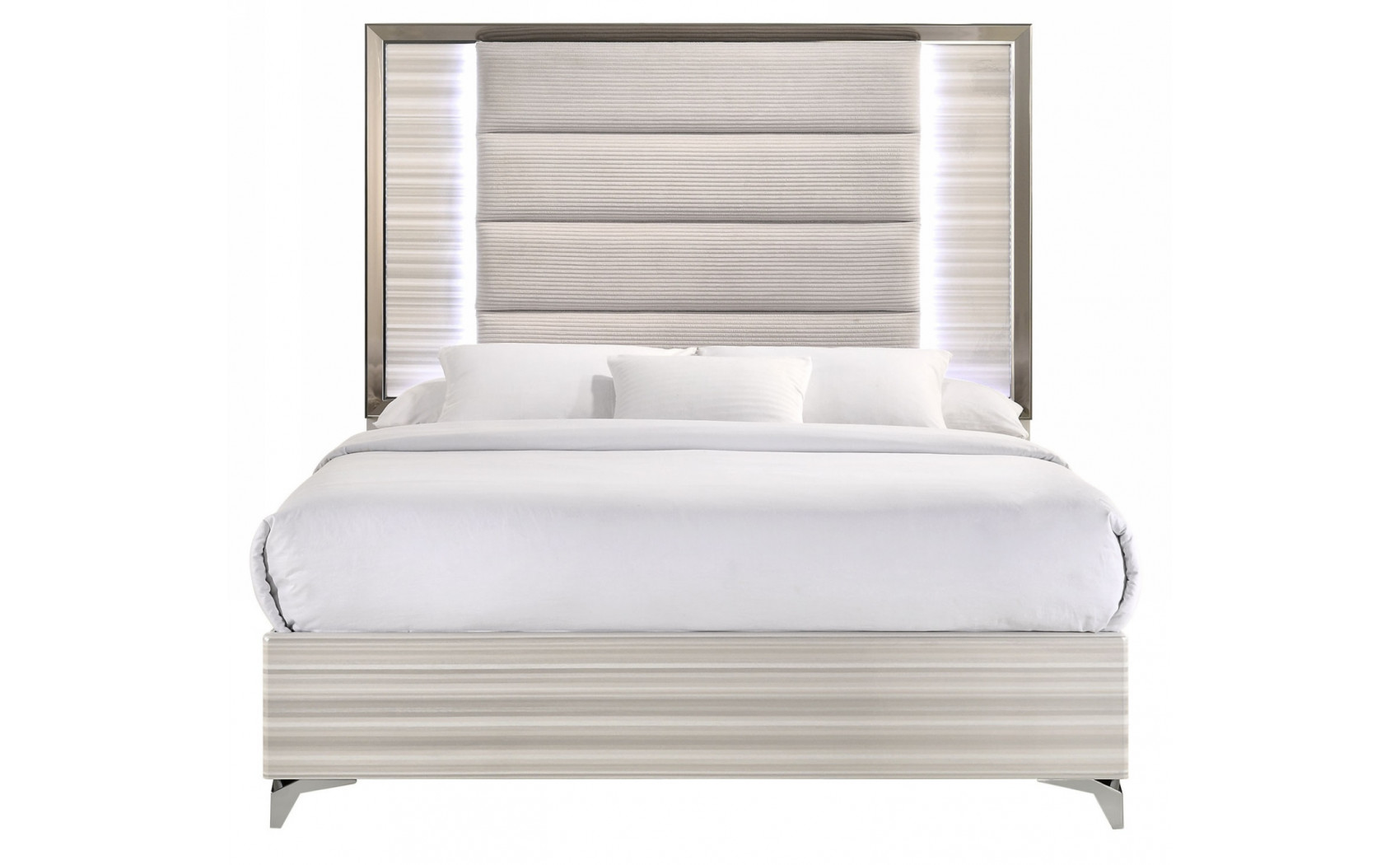Zambrano Vanity Light Grey / White Global Furniture