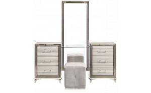 Zambrano Vanity Light Grey / White Global Furniture Zambrano Vanity Light Grey / White Global Furniture