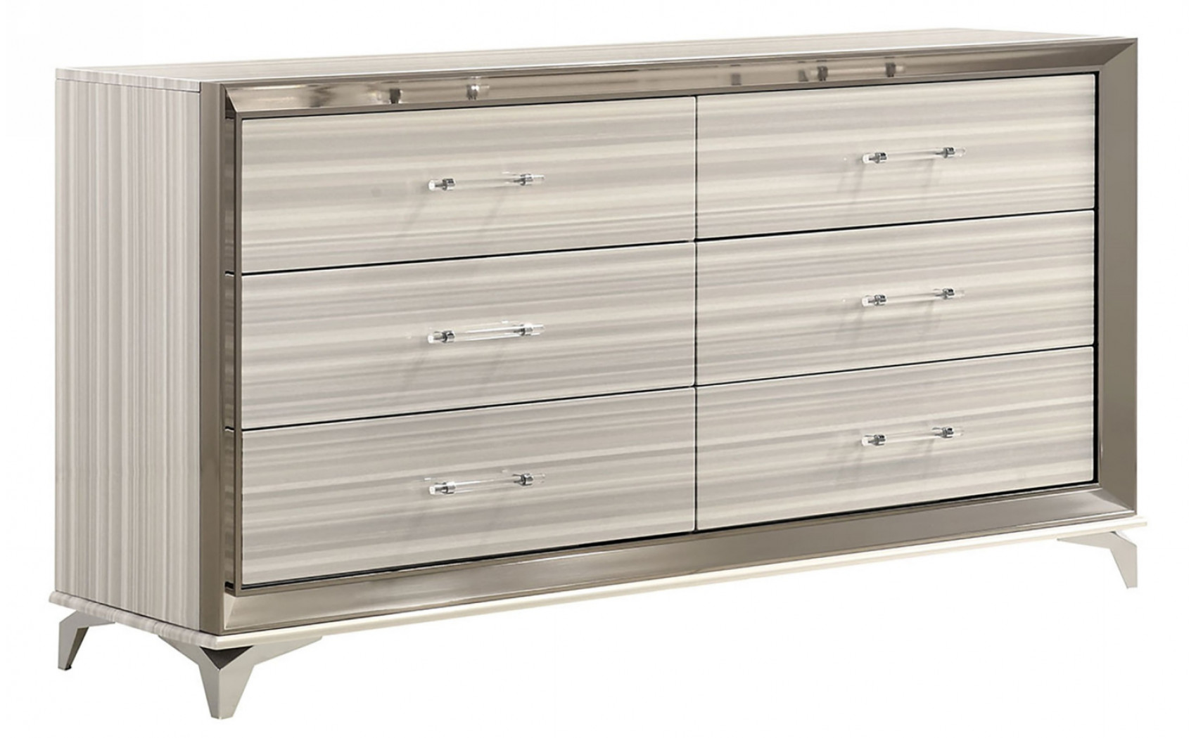 Zambrano Vanity Light Grey / White Global Furniture