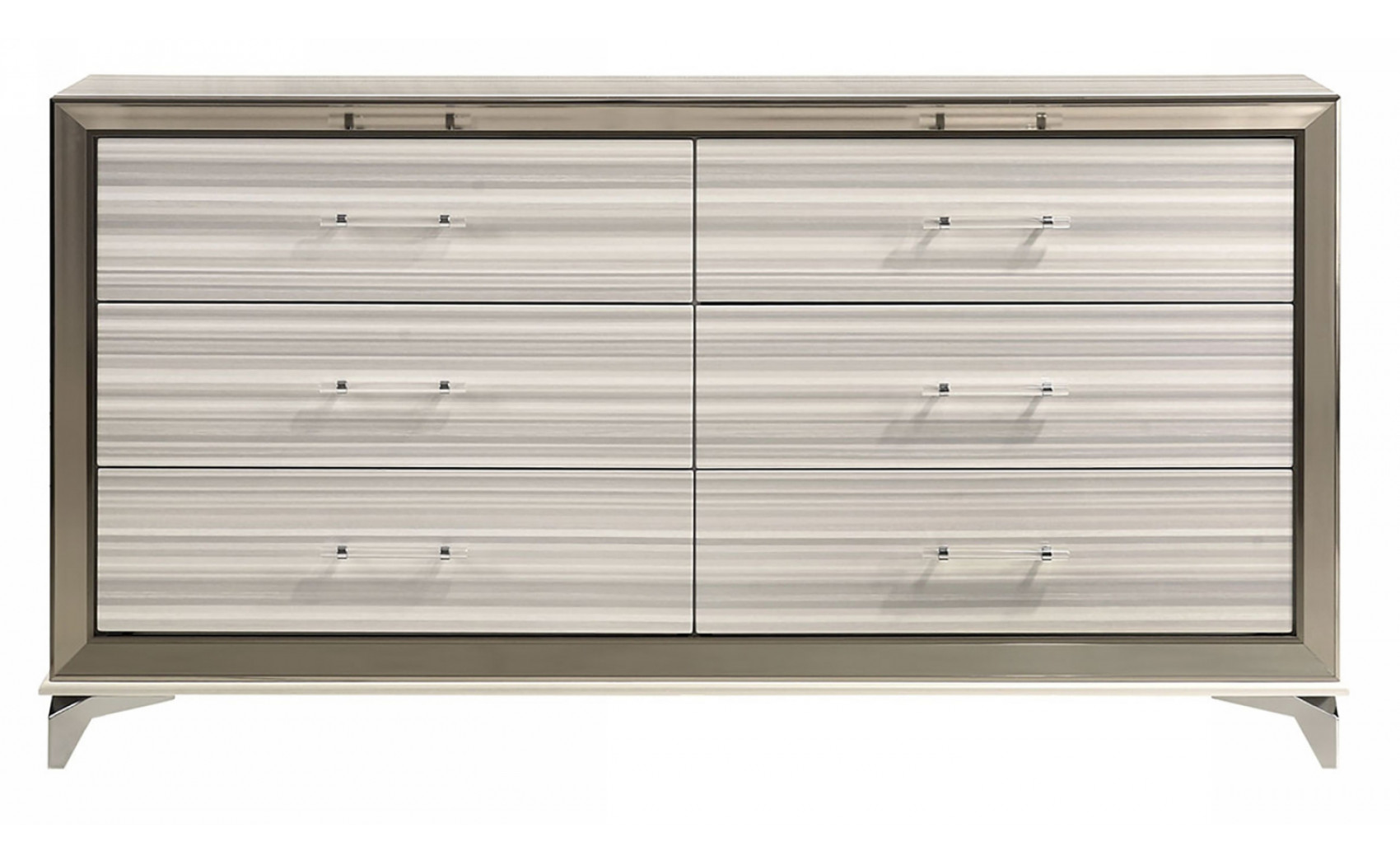 Zambrano Vanity Light Grey / White Global Furniture