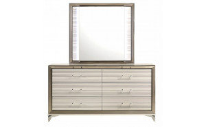Zambrano Dresser Light Grey / White Global Furniture Zambrano Dresser Light Grey / White Global Furniture