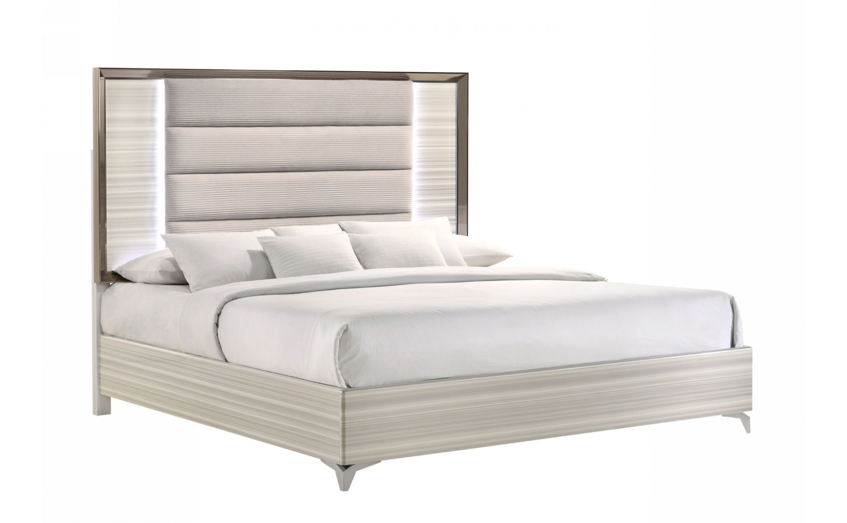 Zambrano Vanity Light Grey / White Global Furniture