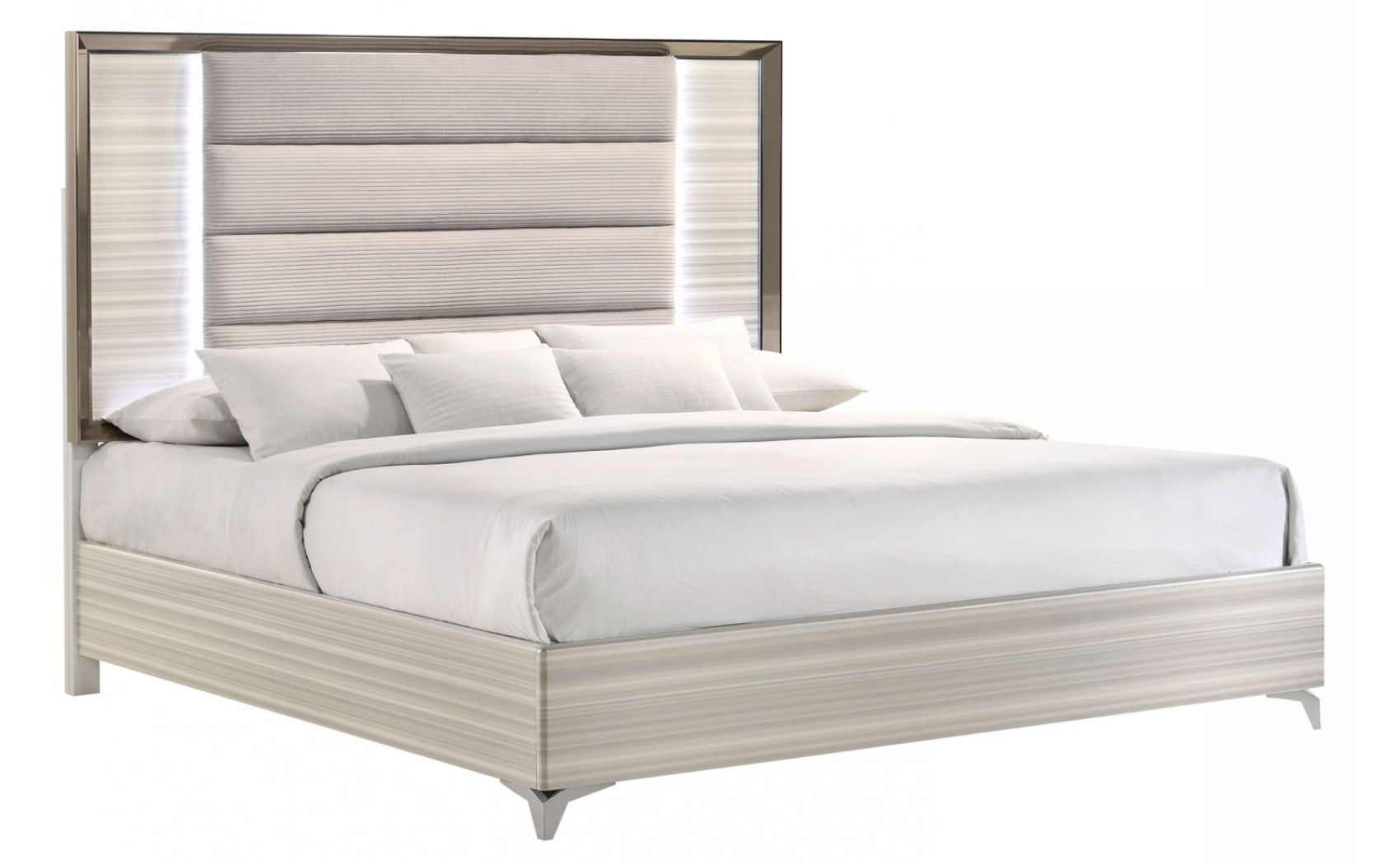 Zambrano Vanity Light Grey / White Global Furniture