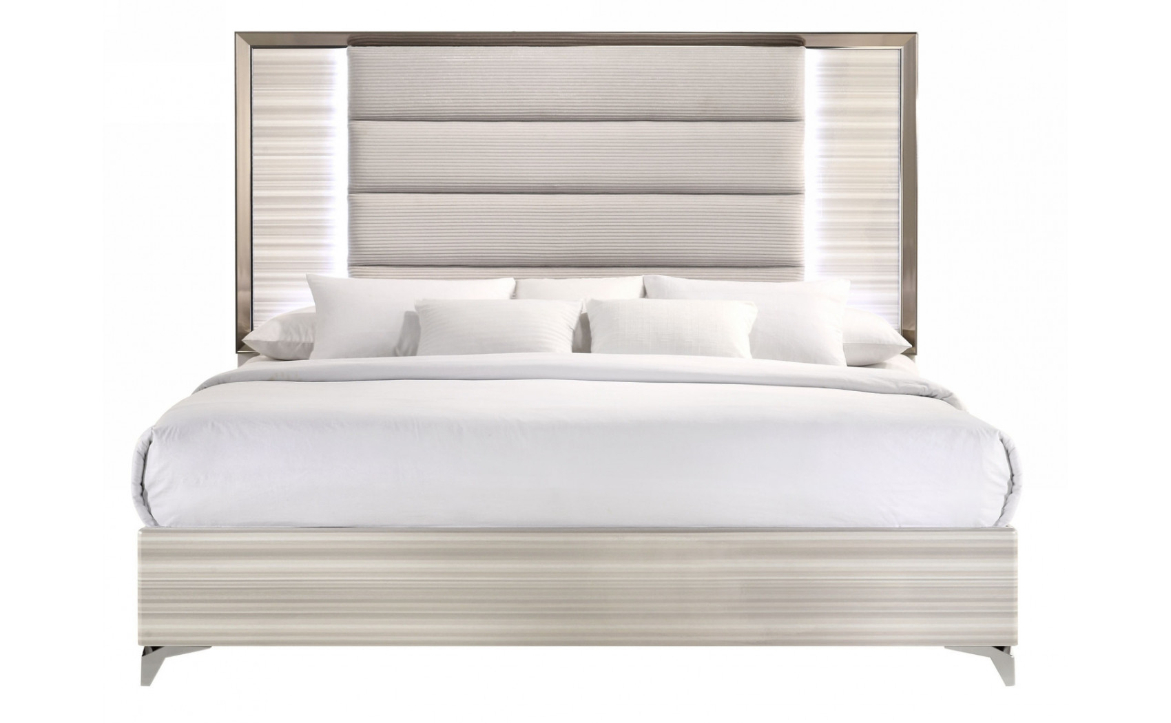 Zambrano Vanity Light Grey / White Global Furniture