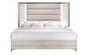 Zambrano Bed Light Grey / White Global Furniture Zambrano Bed Light Grey / White Global Furniture