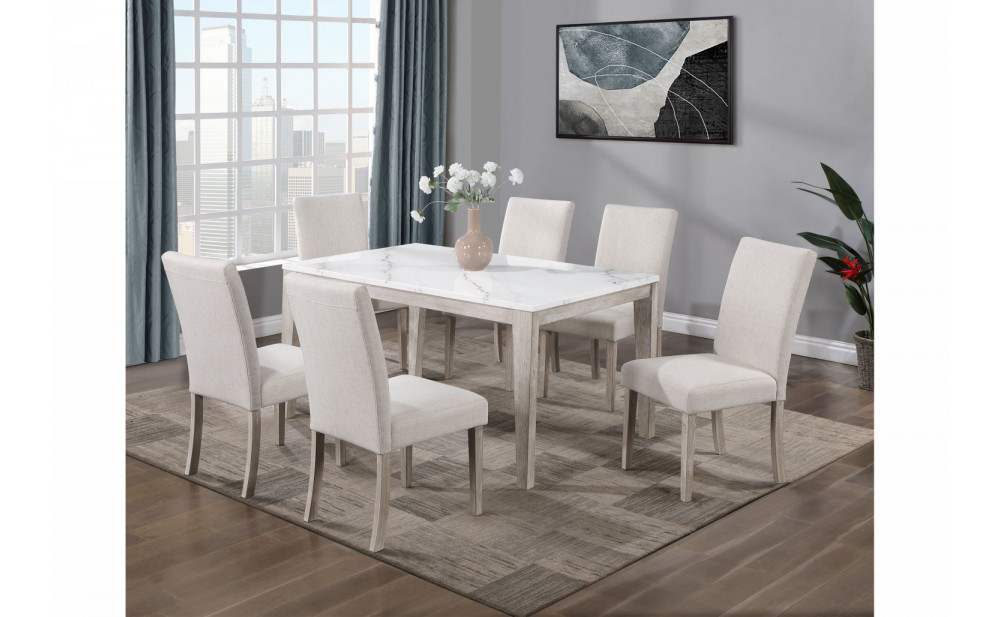 D2023 Dining Chair Set Beige Global Furniture (Set of 4)