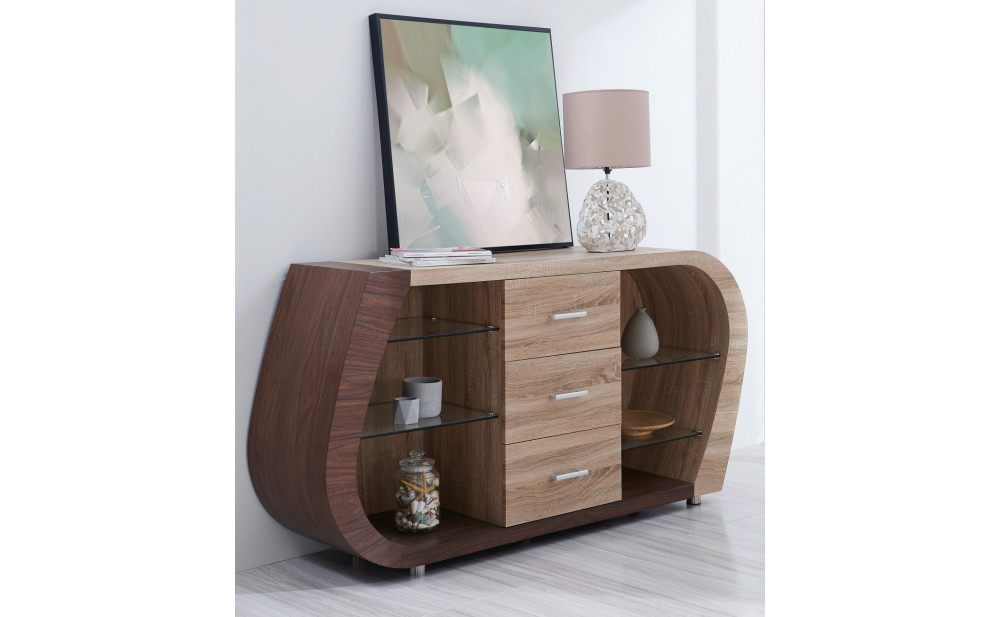 D4126N Buffet Oak / Walnut Global Furniture