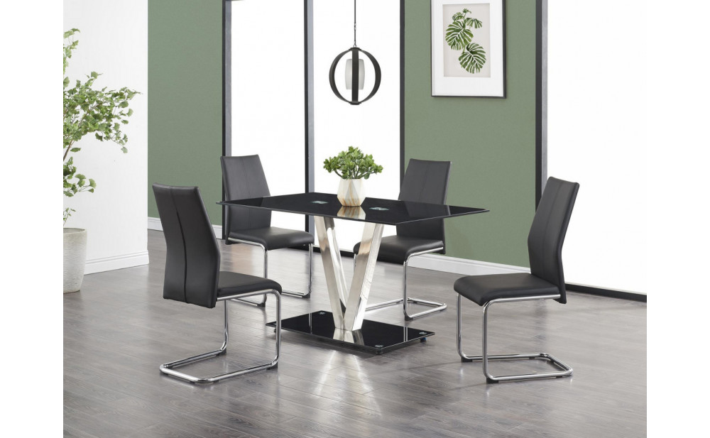 D41DC Dining Chair Set Black Global Furniture