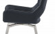 D4878DC Swivel Dining Chair Set Black Global Furniture