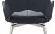 D4878DC Swivel Dining Chair Set Black Global Furniture