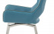 D4878DC Swivel Dining Chair Set Turquoise Global Furniture