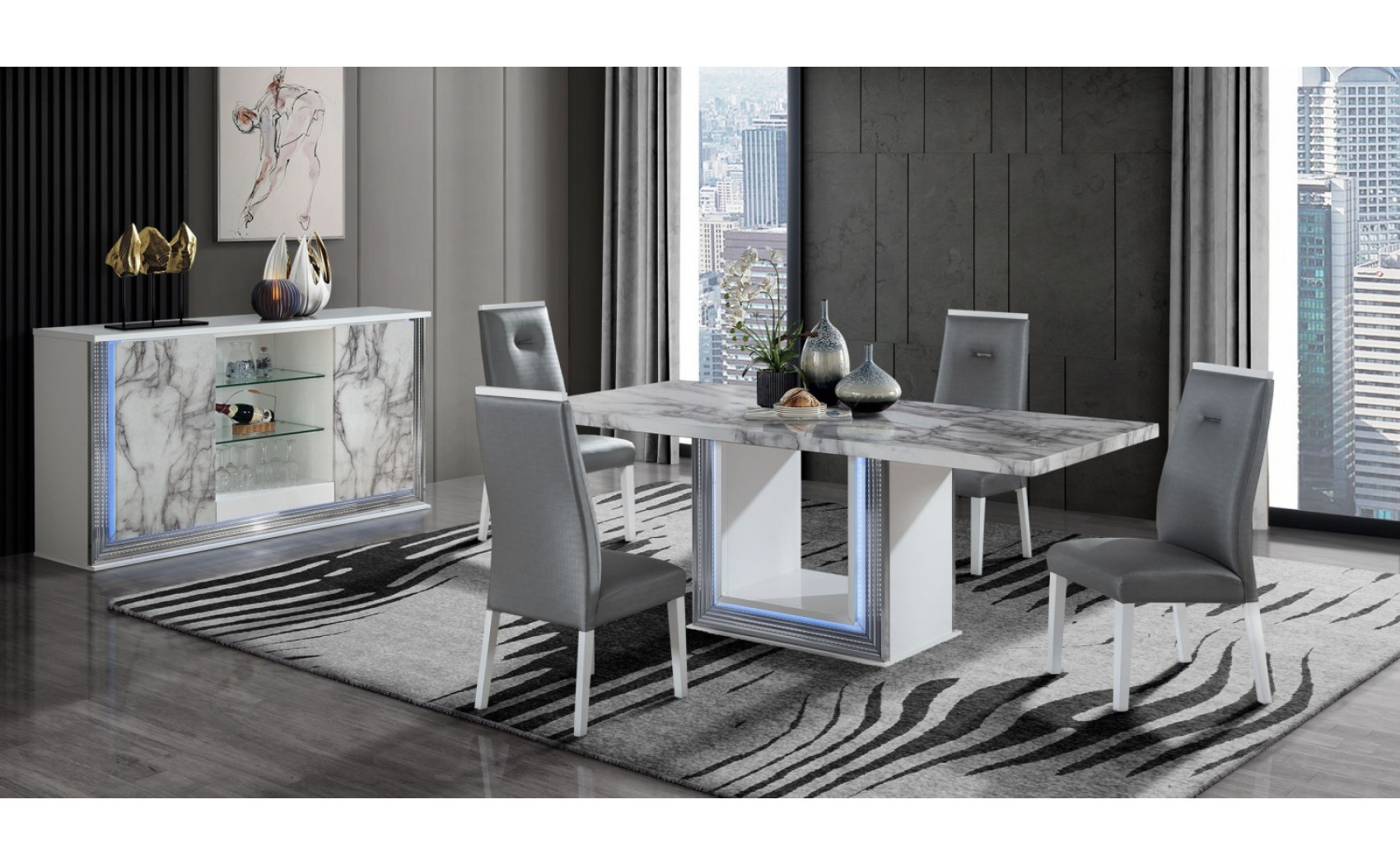 Ylime Dining Set Global Furniture