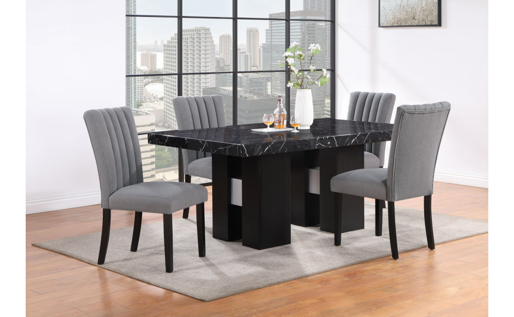 D03DT Dining Table Black Global Furniture