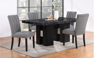 D03DT + D8685DC-GRY Dining Set Global Furniture