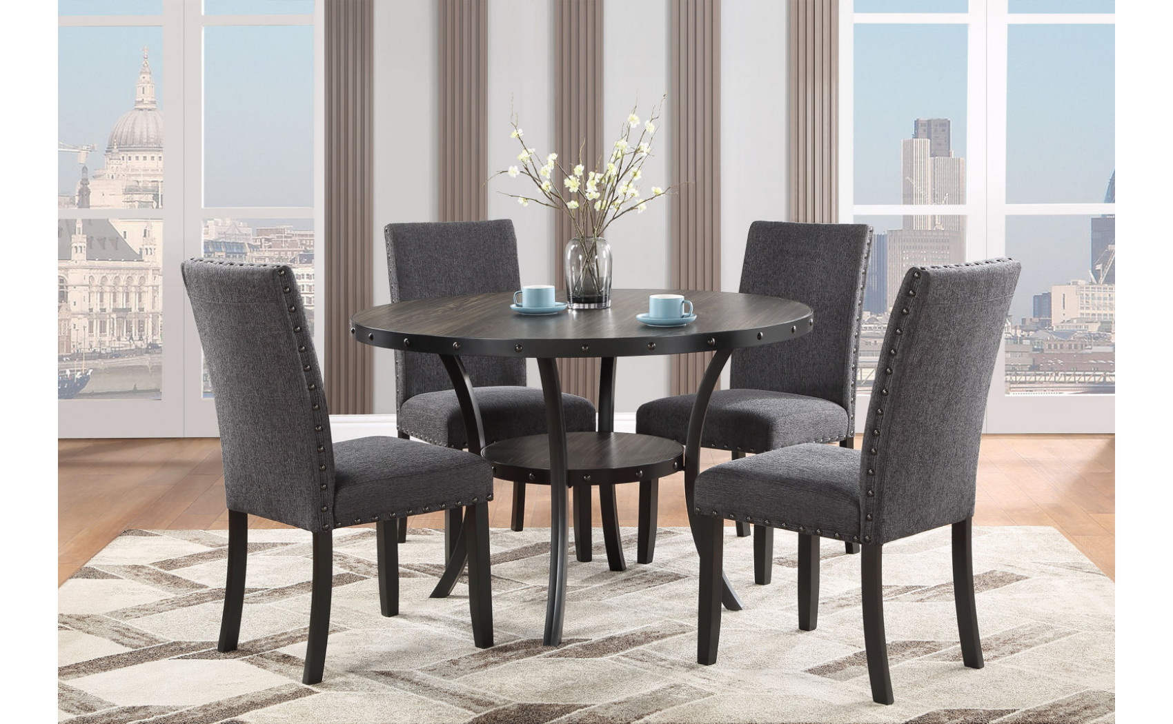 D1622DT Dining Table Black Global Furniture