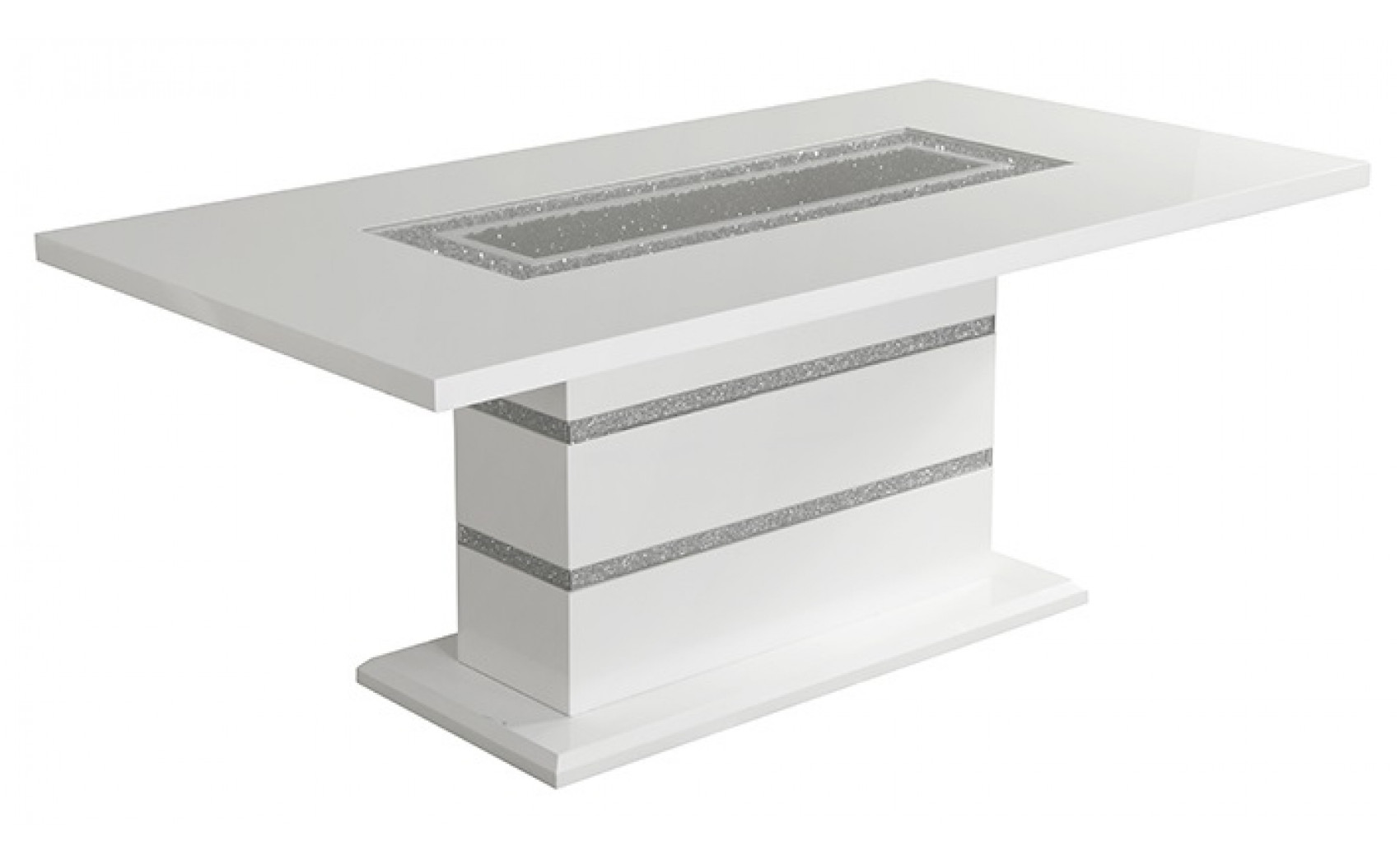 Monaco D1903DT Dining Table White Global Furniture