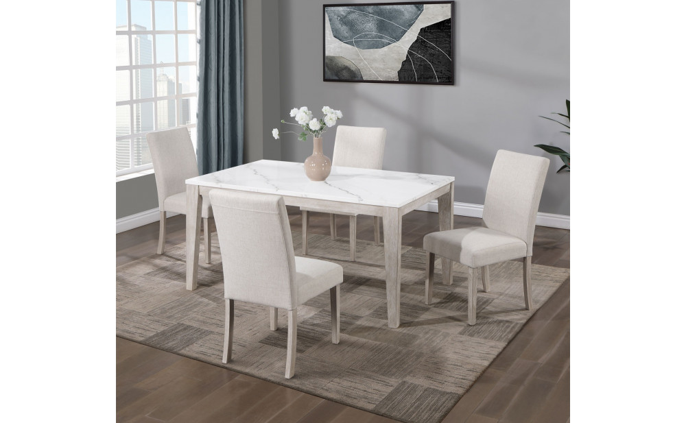 D2022DT Dining Table Oak / White Global Furniture