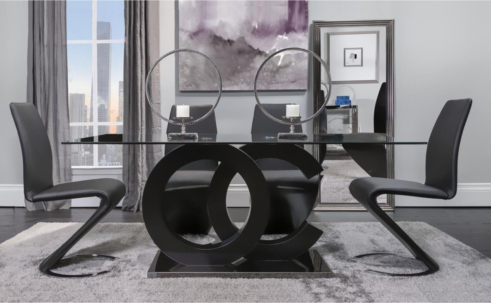 D2207DT Dining Table Black Global Furniture