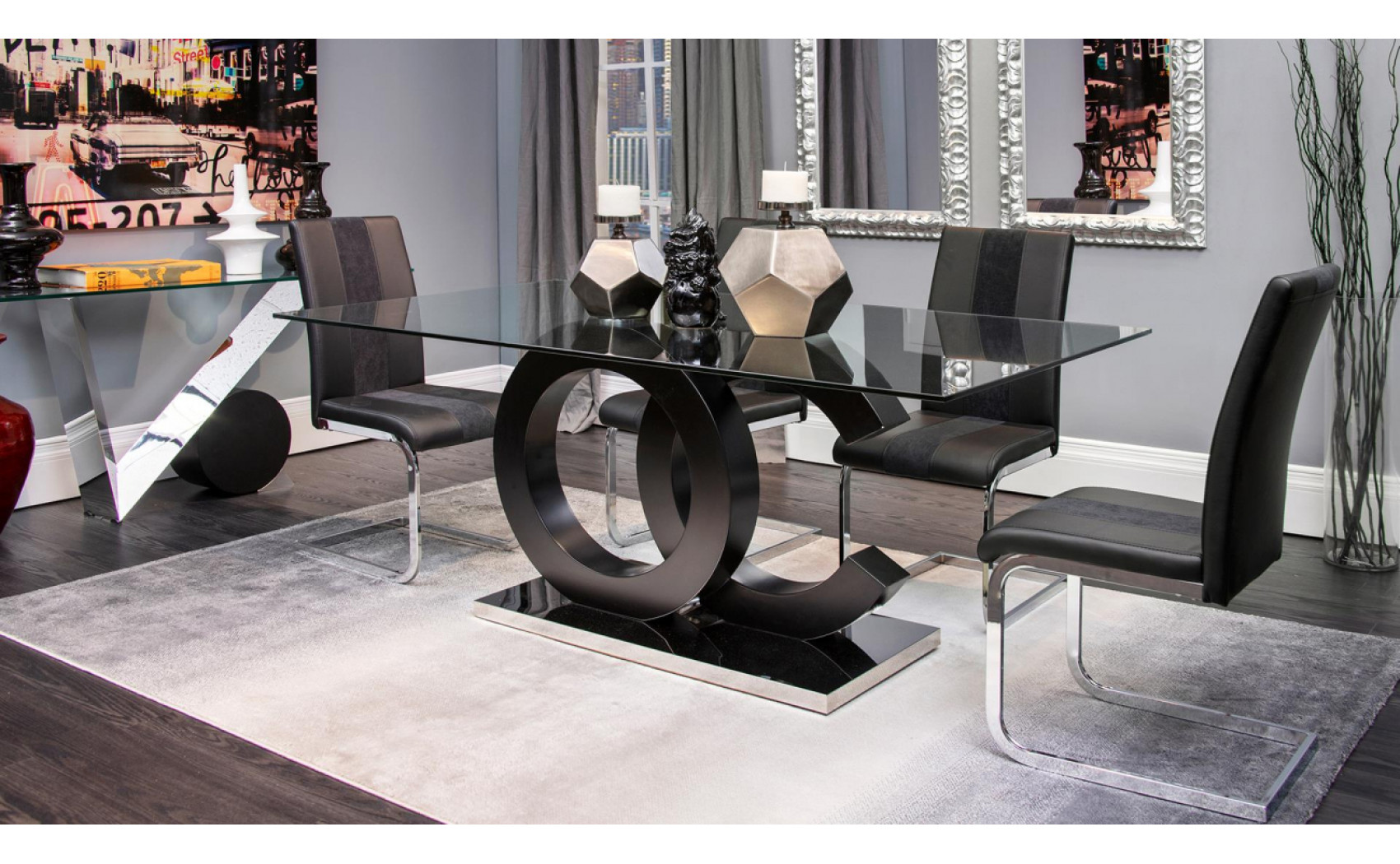 D2207DT Dining Table Black Global Furniture