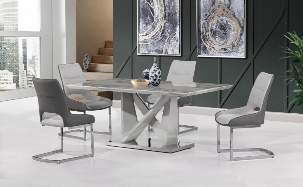 D844DT Dining Table Grey Global Furniture