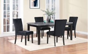 D8685DT + D8685DC-BLK Dining Set Global Furniture D8685DT + D8685DC-BLK Dining Set Global Furniture