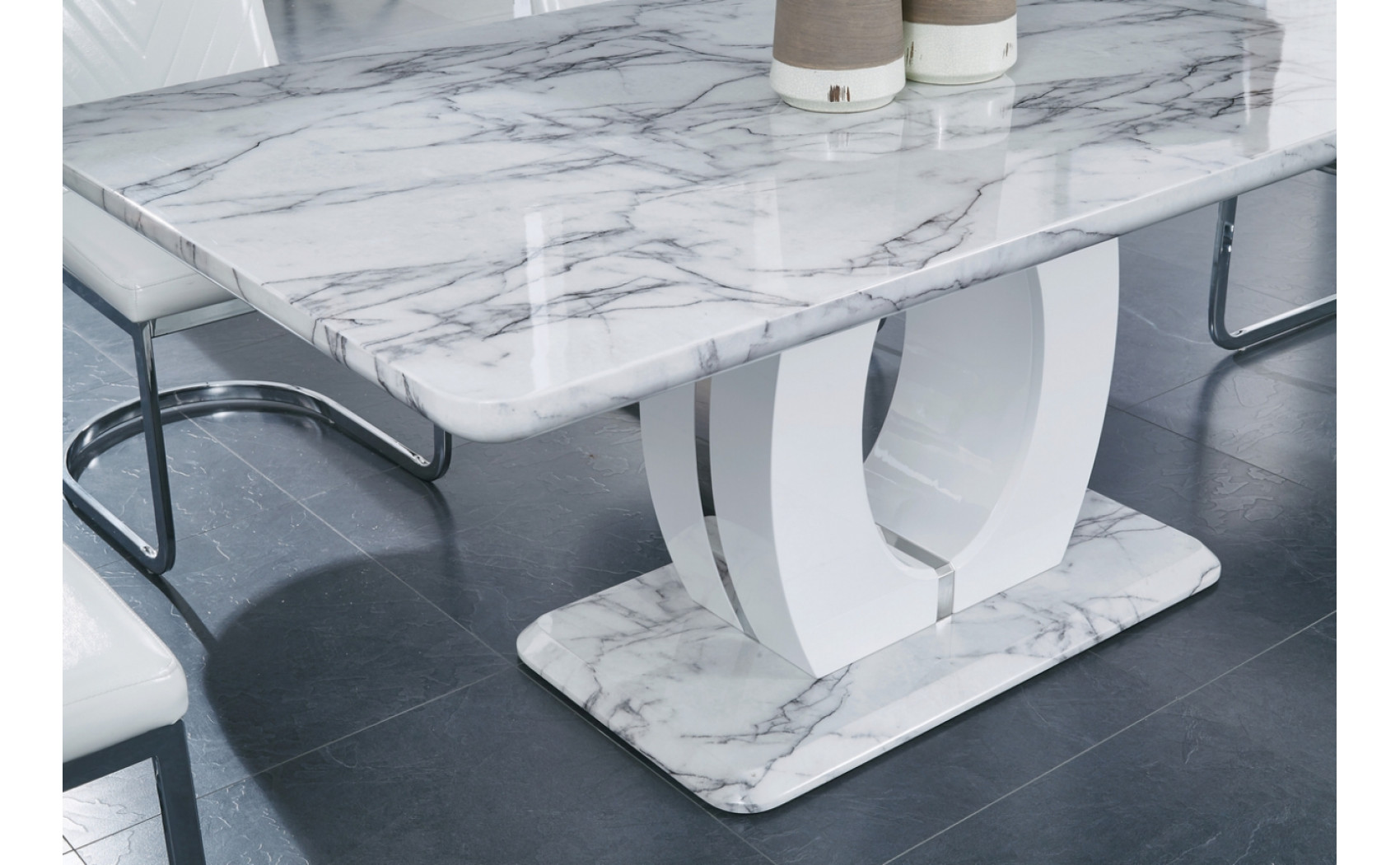 D894DT Dining Table White Global Furniture