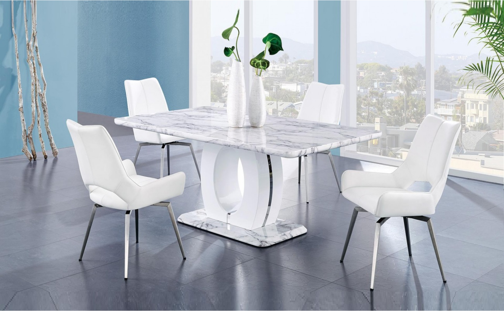 D894DT Dining Table White Global Furniture