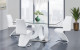 D9002DT + D9002DC-WH Dining Set Global Furniture