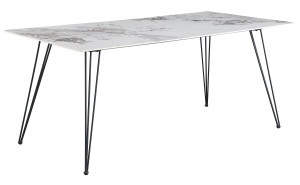 D90102DT Dining Table Black / White Global Furniture D90102DT Dining Table Black / White Global Furniture