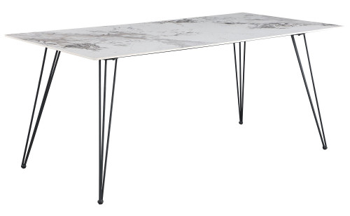 D90102DT Dining Table Black / White Global Furniture