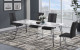 D90102DT Dining Table Black / White Global Furniture