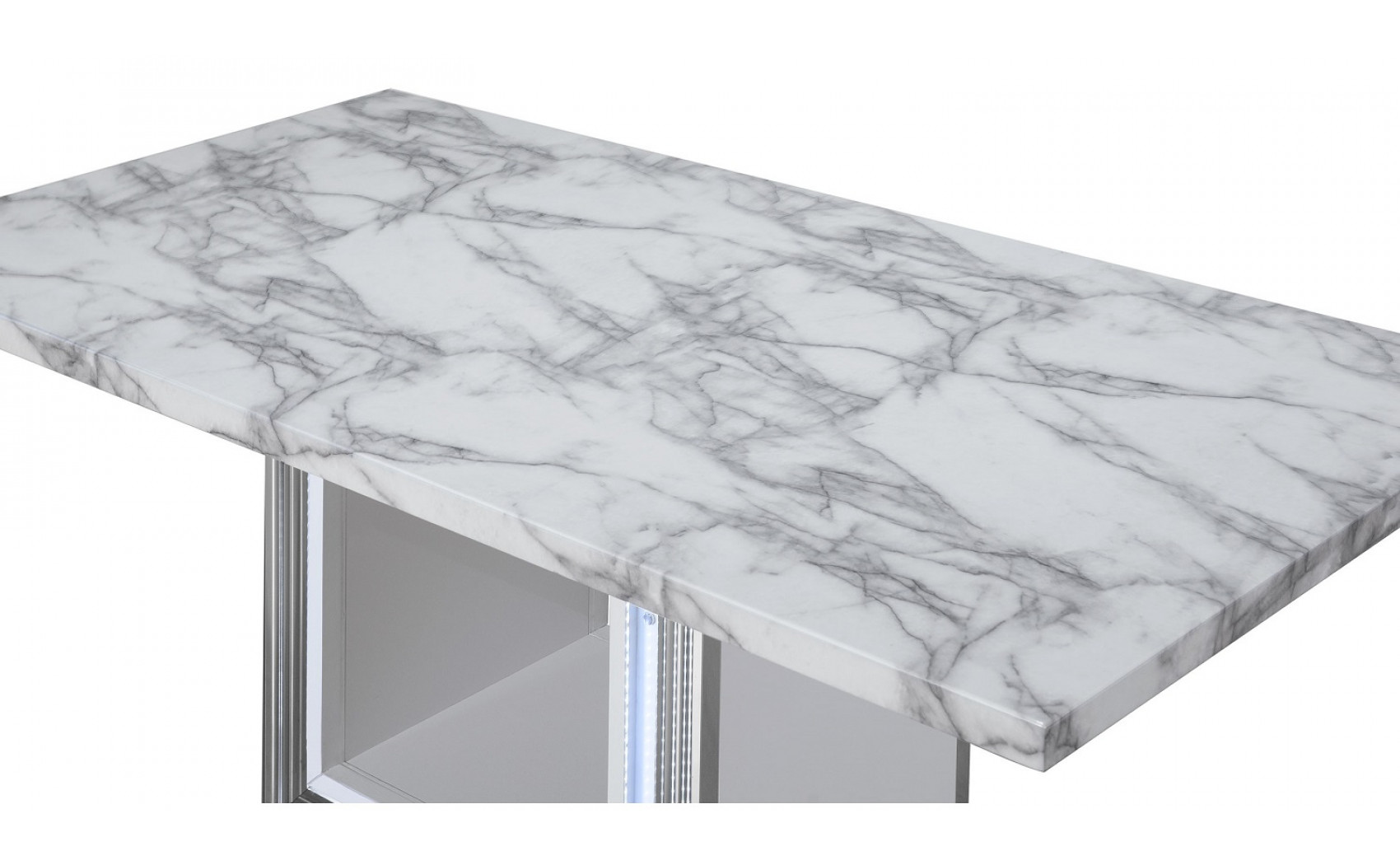 Ylime Dining Table Light Grey / White Global Furniture