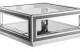 Hollywood Glam End Table Silver / Black Global Furniture