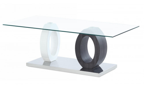 T1628C Coffee Table White / Grey Global Furniture