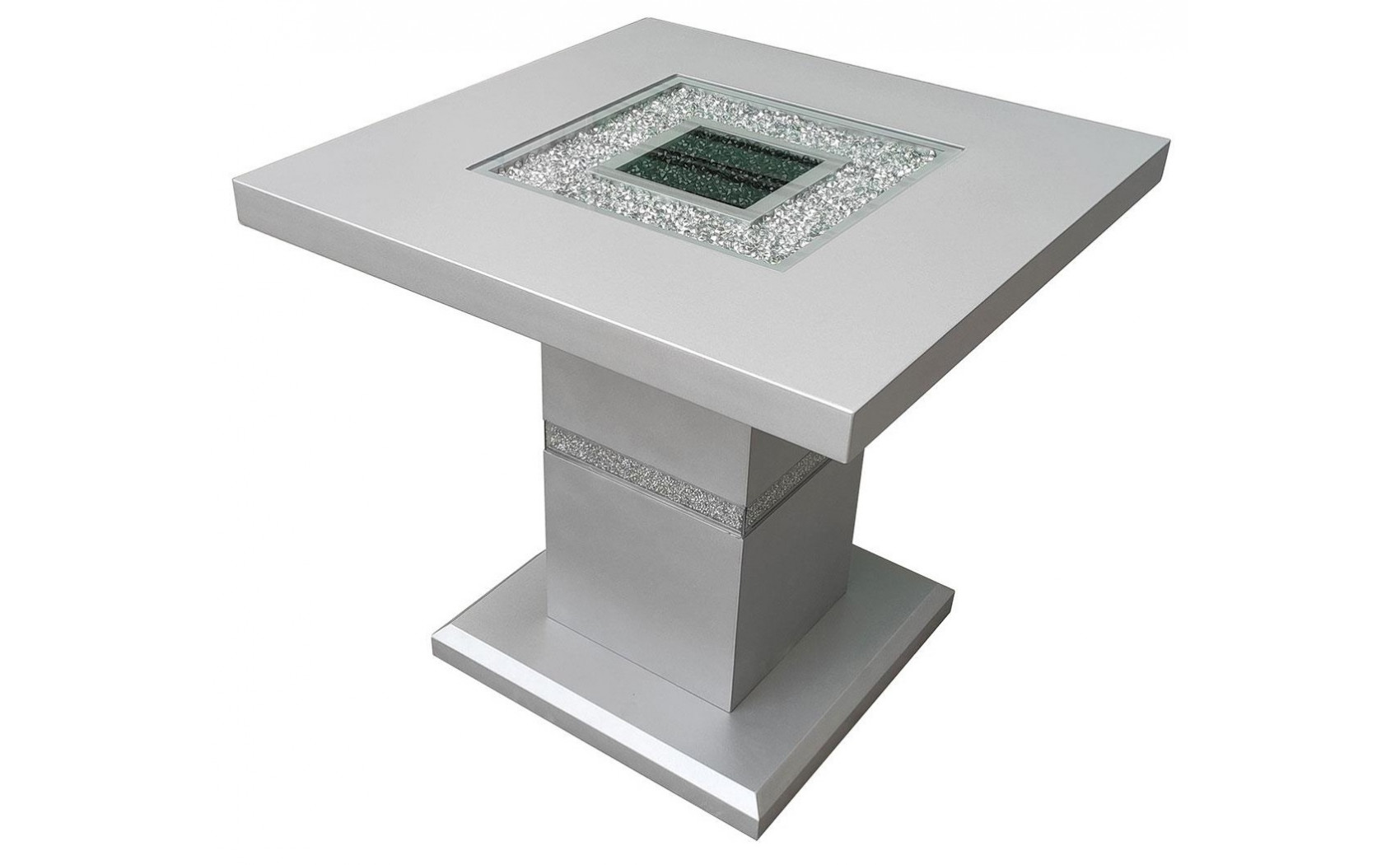 T1903CT Silver Coffee Table Silver Global Furniture