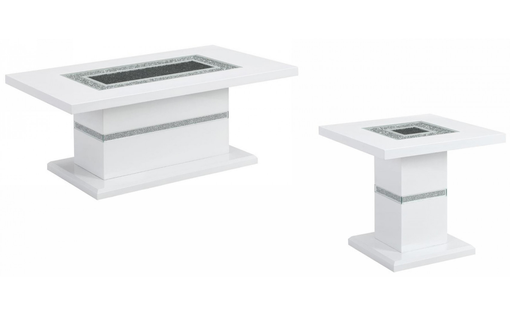 T1903CT White Coffee Table White Global Furniture