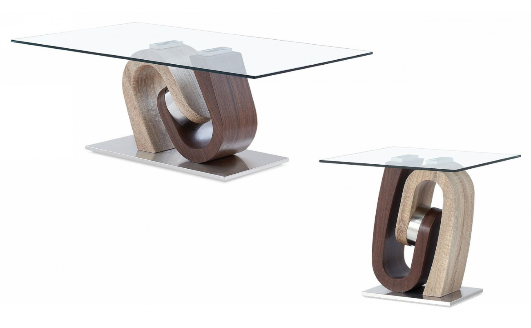 T4126CT Coffee Table Walnut / Oak Global Furniture