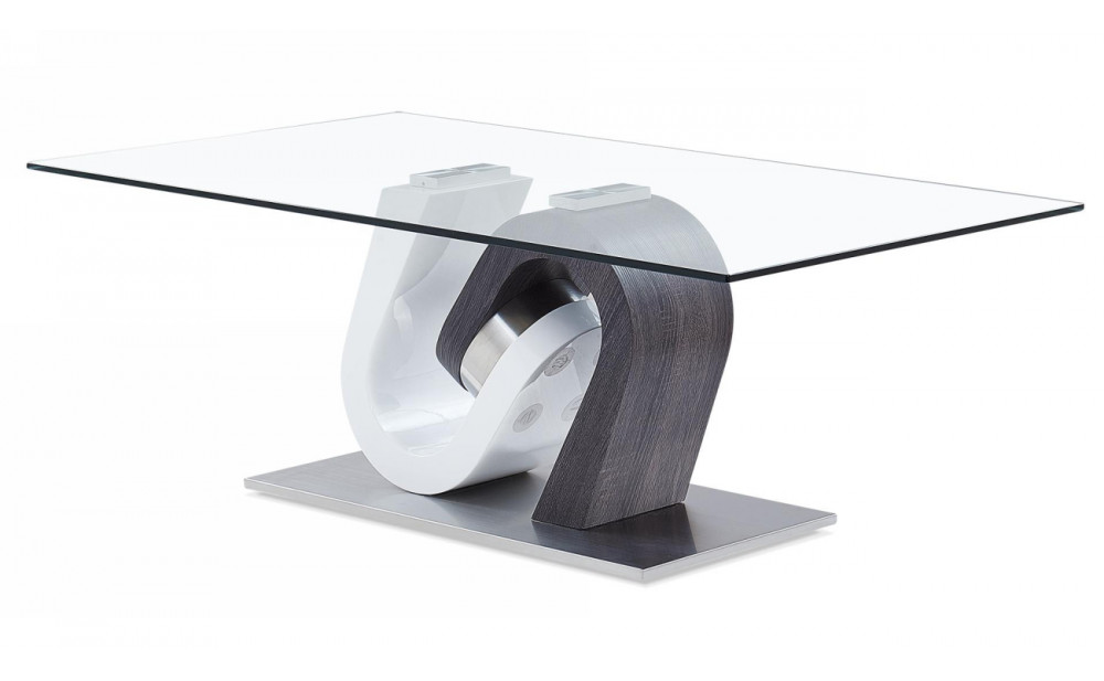 T4127EN End Table Dark Grey / White Global Furniture