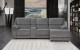 Pandora U141 Sectional Dark Grey Global Furniture