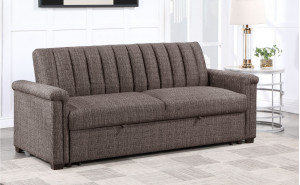 Luna U0201 Sofa Bed Dark Brown Global Furniture Luna U0201 Sofa Bed Dark Brown Global Furniture