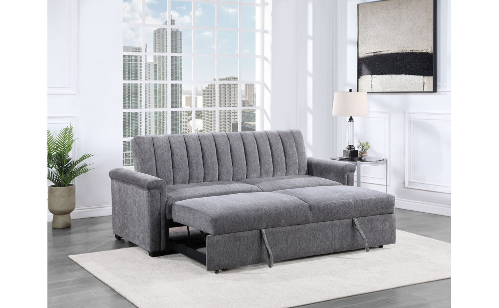 Luna U0201 Sofa Bed Dark Grey Global Furniture
