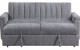 Luna U0201 Sofa Bed Dark Grey Global Furniture