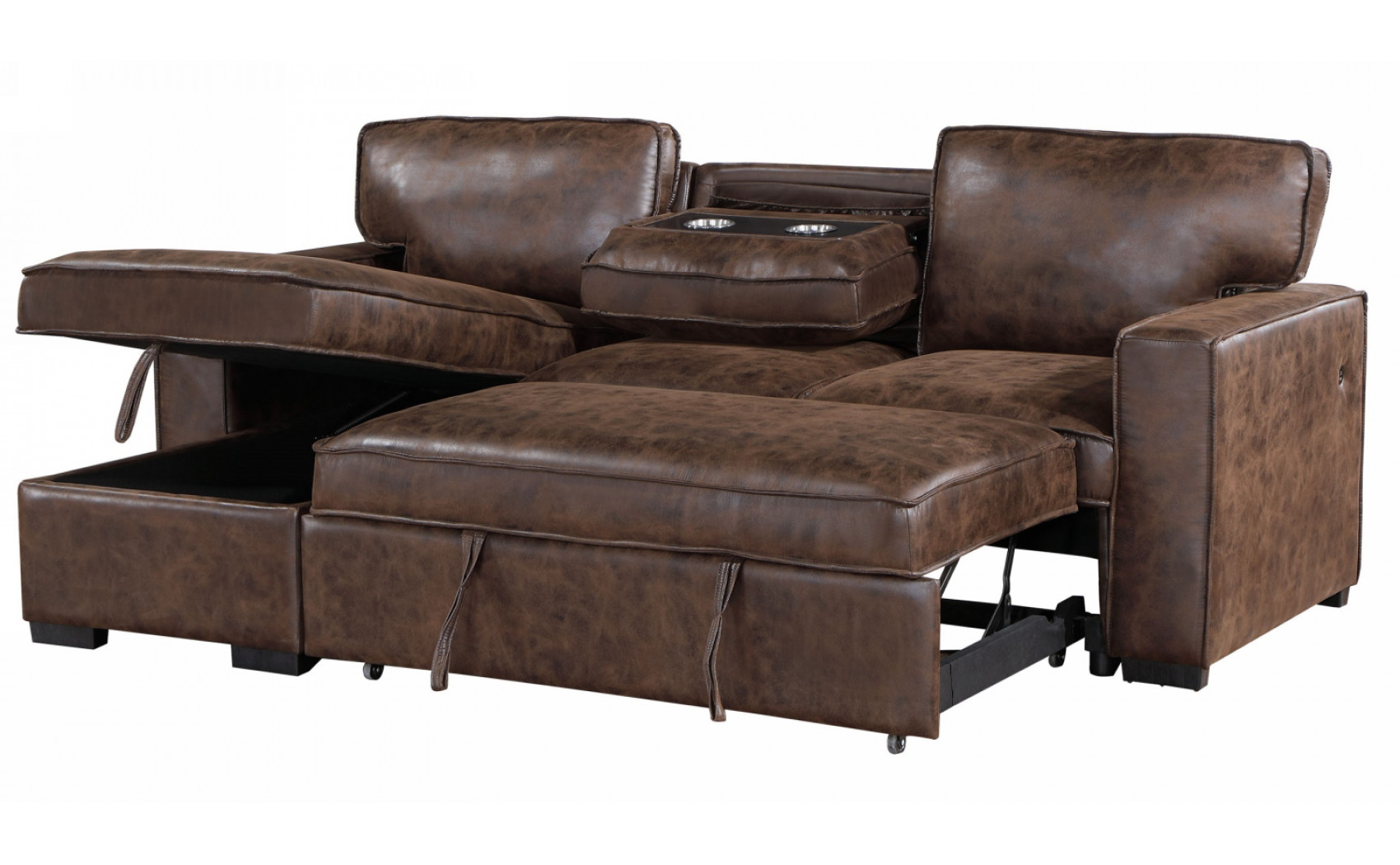 Gabriela U0203 Sectional Dark Brown Global Furniture