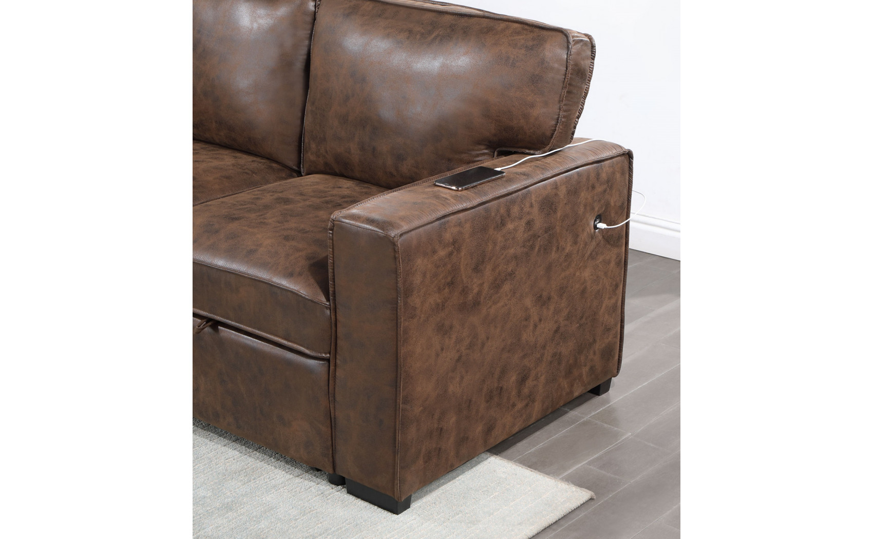 Gabriela U0203 Sectional Dark Brown Global Furniture