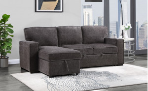 Gabriela U0203 Sectional Dark Grey Global Furniture Gabriela U0203 Sectional Dark Grey Global Furniture