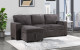 Gabriela U0203 Sectional Dark Grey Global Furniture