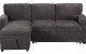 Gabriela U0203 Sectional Dark Grey Global Furniture