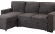 Gabriela U0203 Sectional Dark Grey Global Furniture