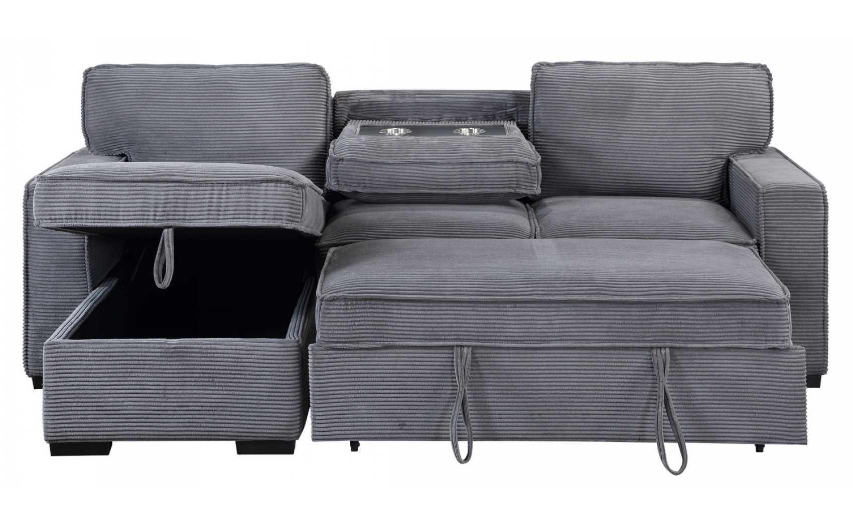 Gabriela U0203 Sectional Light Grey Global Furniture