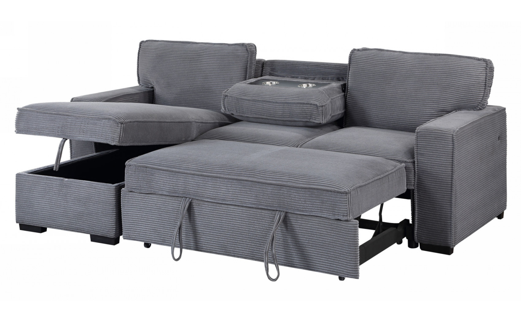 Gabriela U0203 Sectional Light Grey Global Furniture